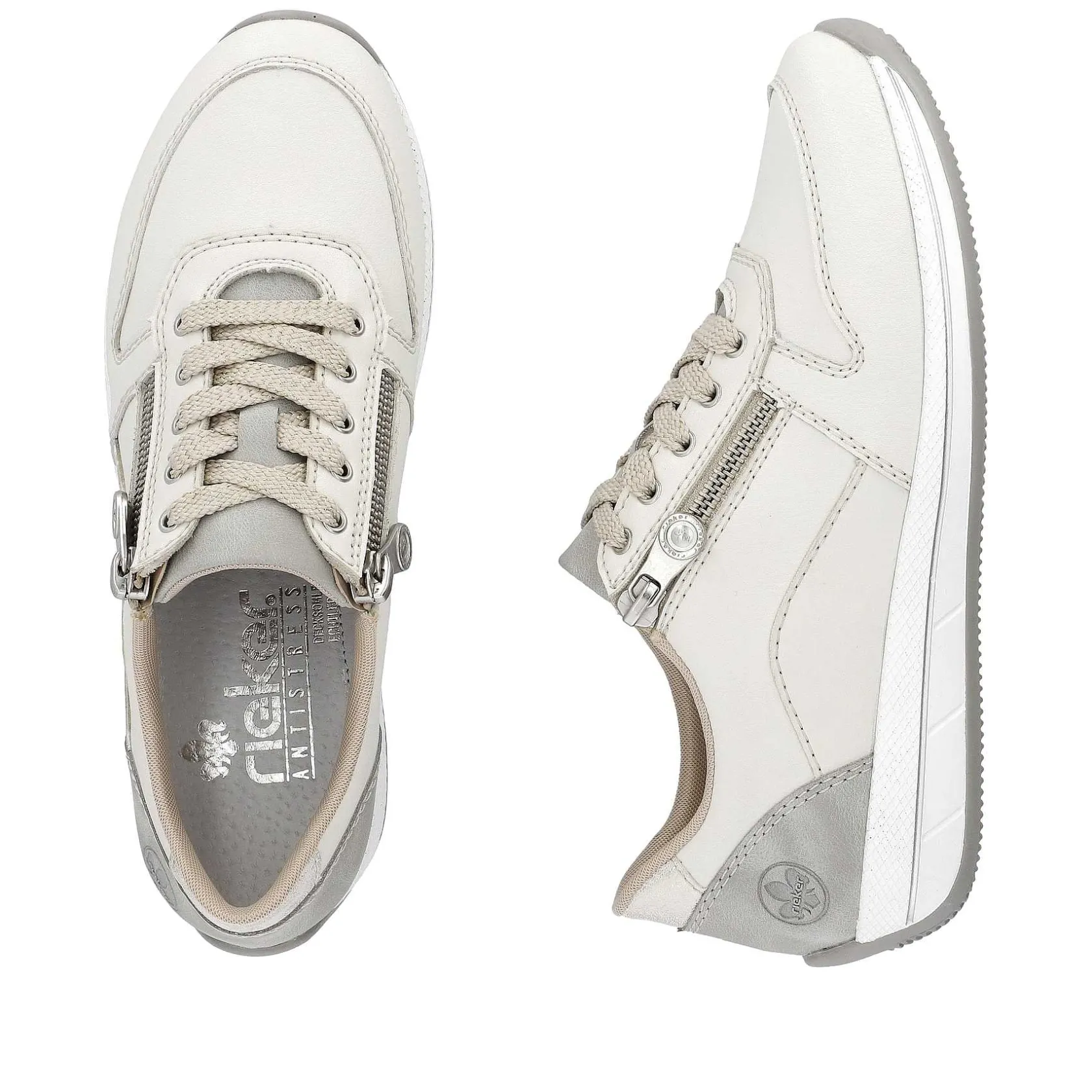 Rieker Sneakers-Women'S Sneaker Low Cream White