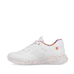 Rieker Sneakers-Women'S Sneaker Low Swan-White Rainbow