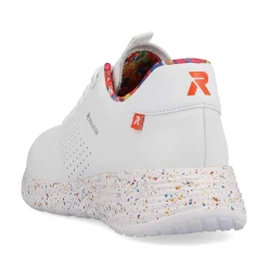 Rieker Sneakers-Women'S Sneaker Low Swan-White Rainbow