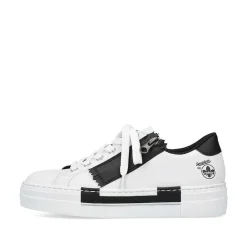 Rieker Sneakers-Women'S Sneaker Low Lily White-Night Black