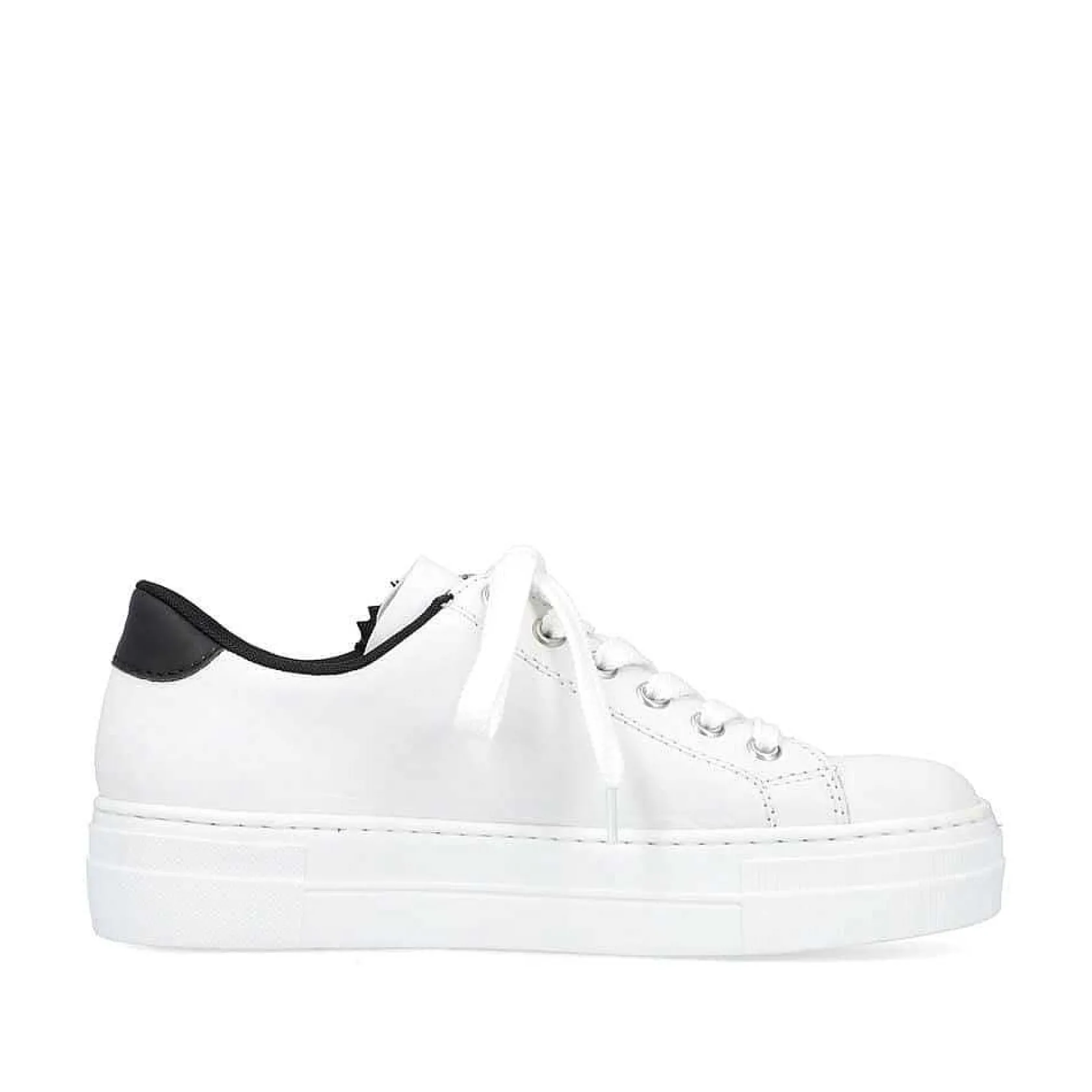 Rieker Sneakers-Women'S Sneaker Low Lily White-Night Black