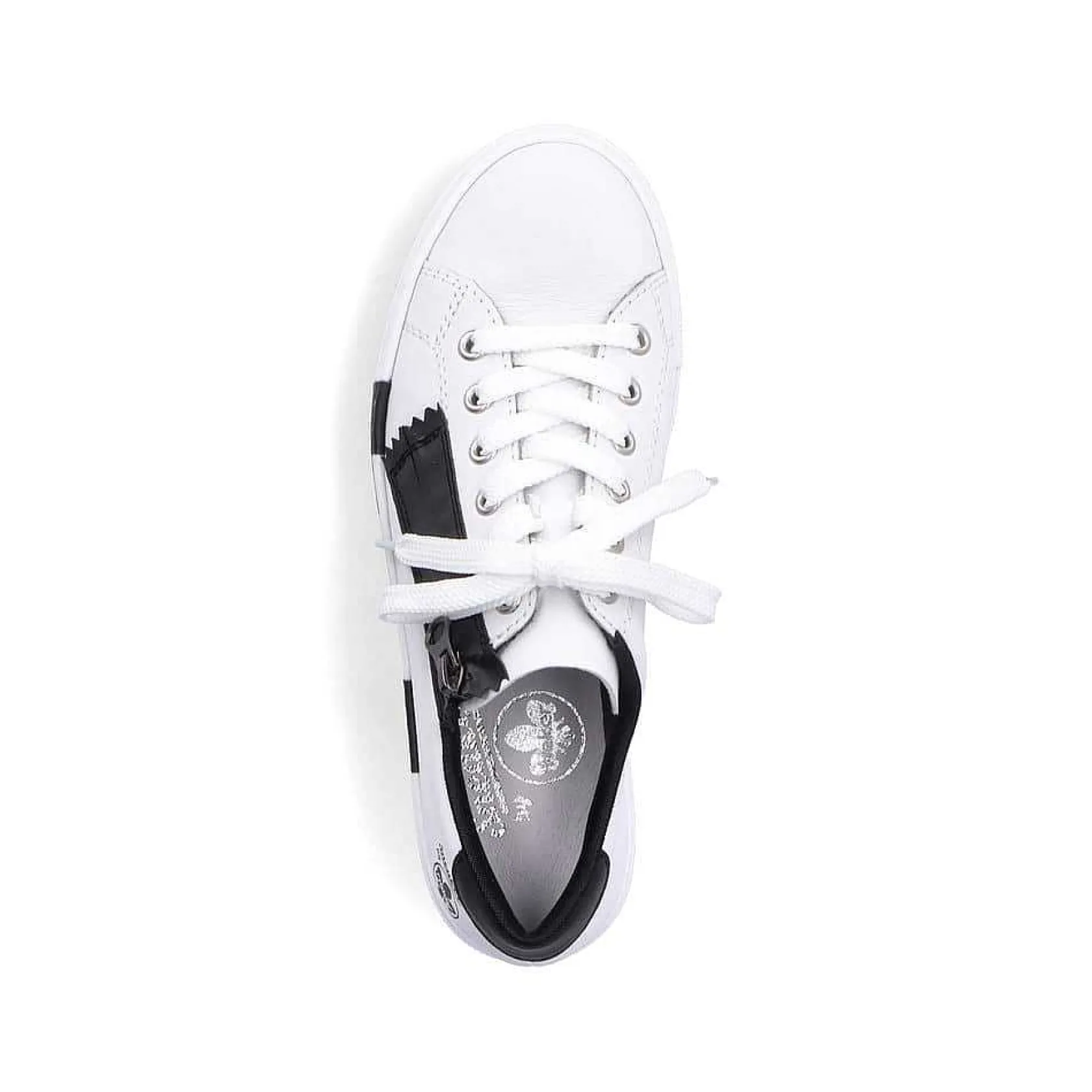 Rieker Sneakers-Women'S Sneaker Low Lily White-Night Black