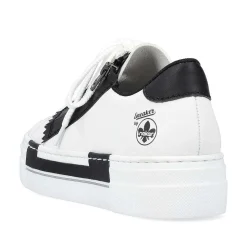 Rieker Sneakers-Women'S Sneaker Low Lily White-Night Black