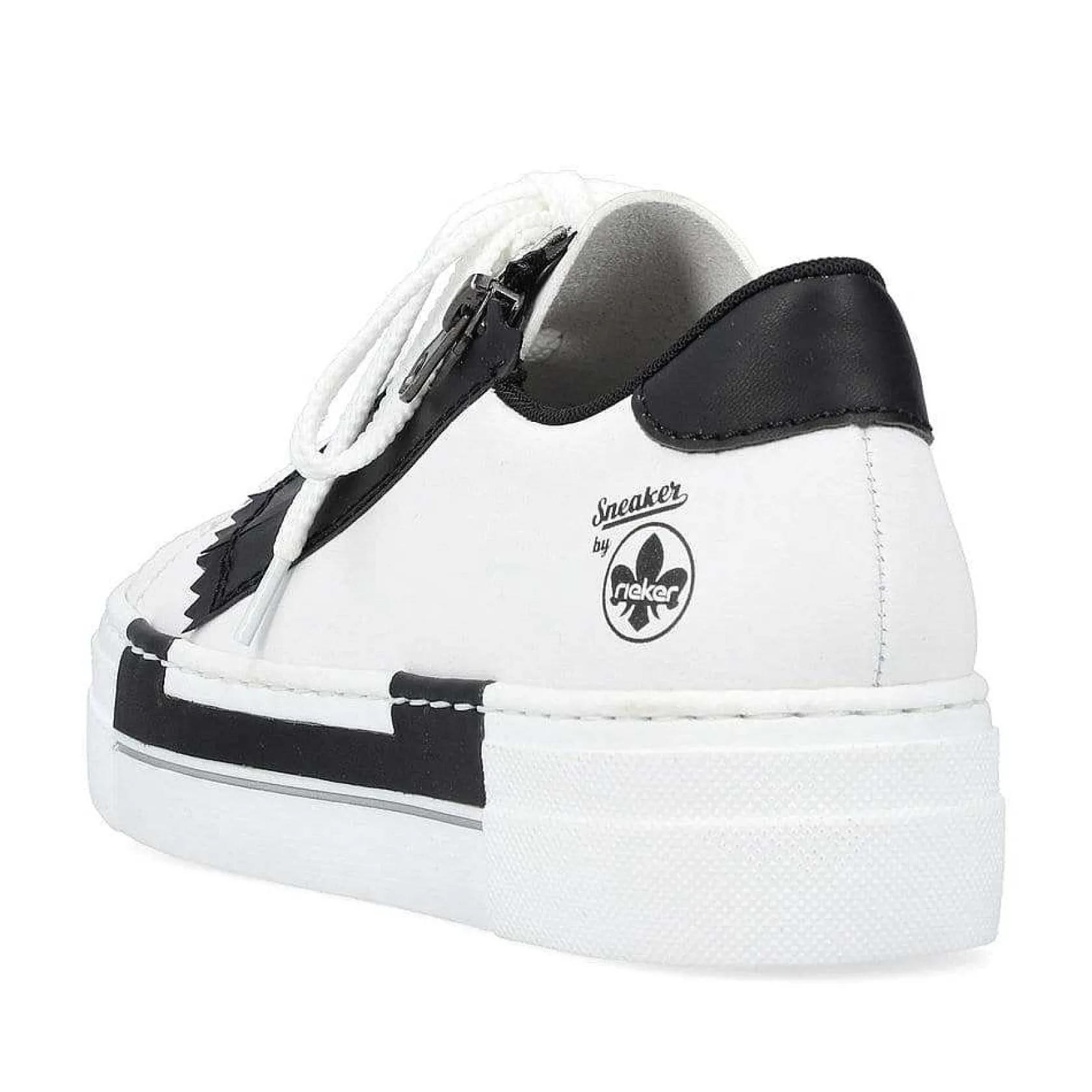 Rieker Sneakers-Women'S Sneaker Low Lily White-Night Black