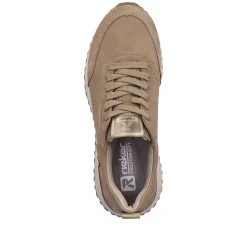 Rieker Sneakers-Women'S Sneaker Low Mocha Cream-Beige