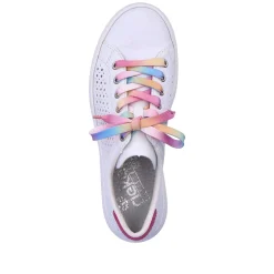 Rieker Colorful Styles-Women'S Sneaker Low Cream White-Flamigor Pink