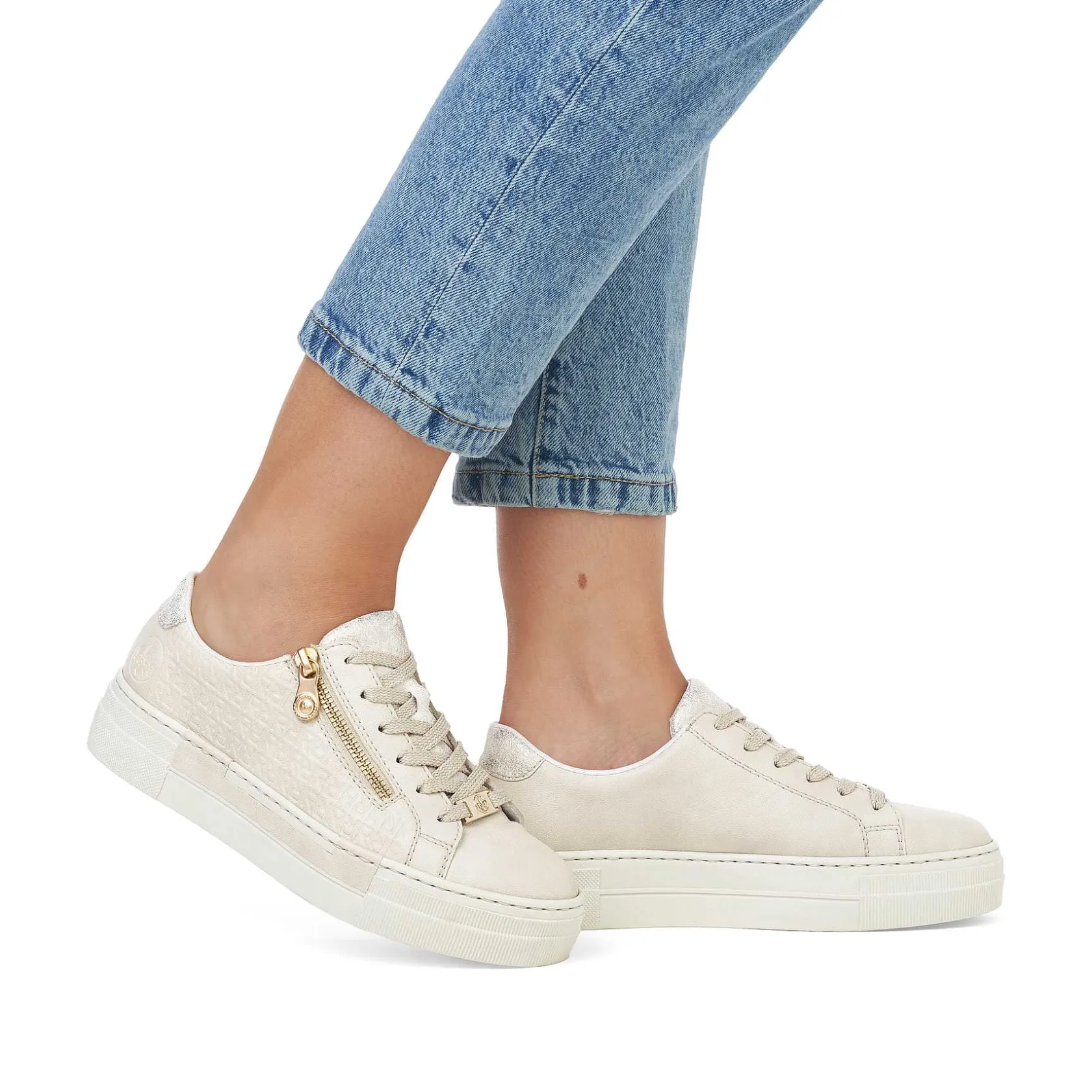 Rieker Sneakers-Women'S Sneaker Low Old White