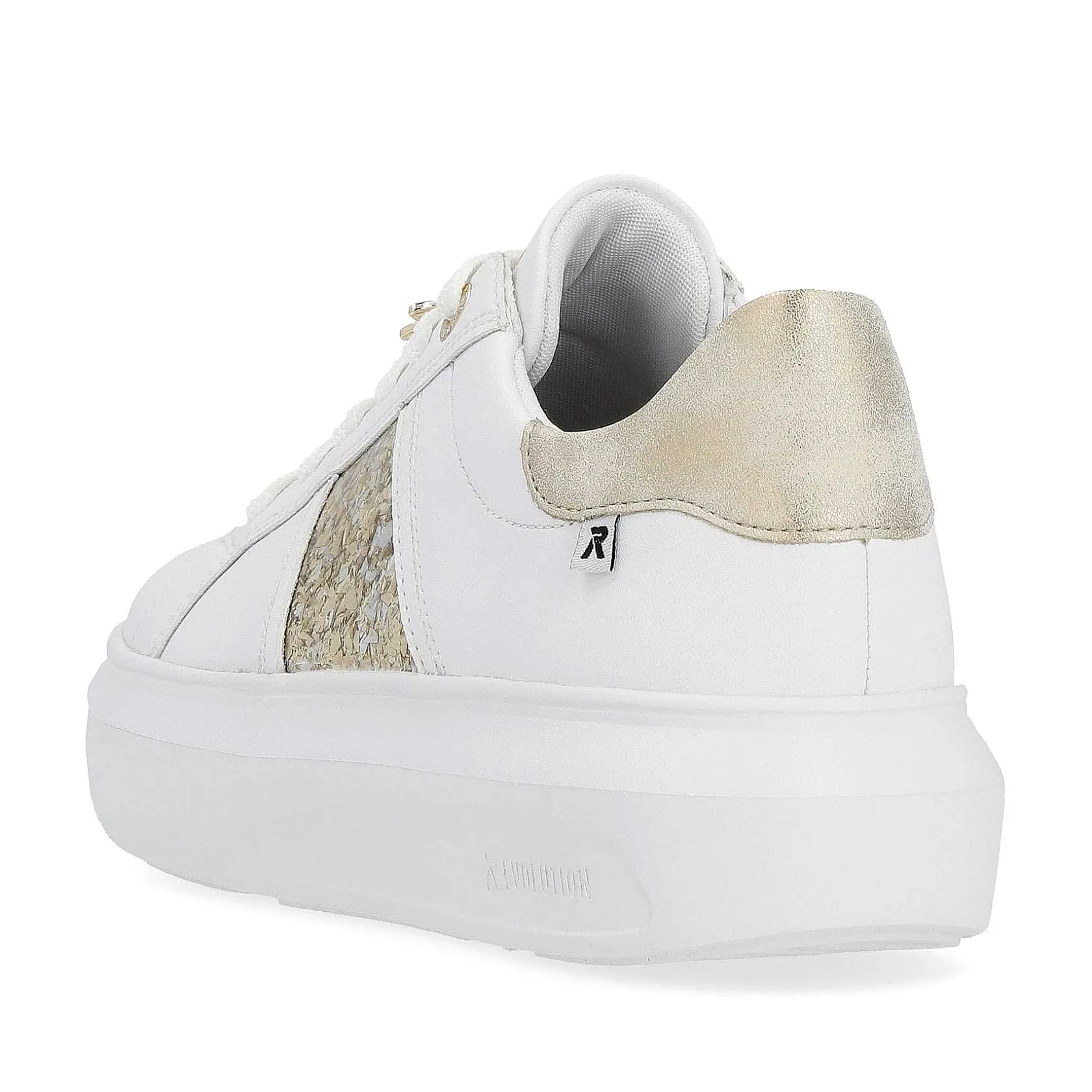 Rieker Sneakers-Women'S Sneaker Low Swan-White Gold