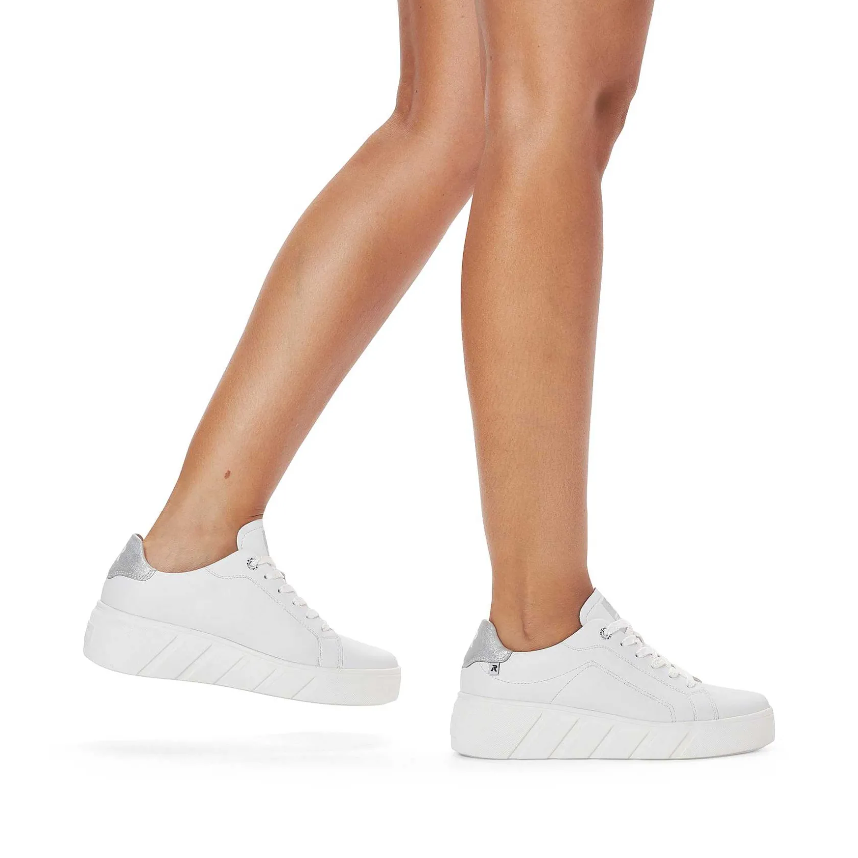 Rieker Sneakers-Women'S Sneaker Low Crystal White