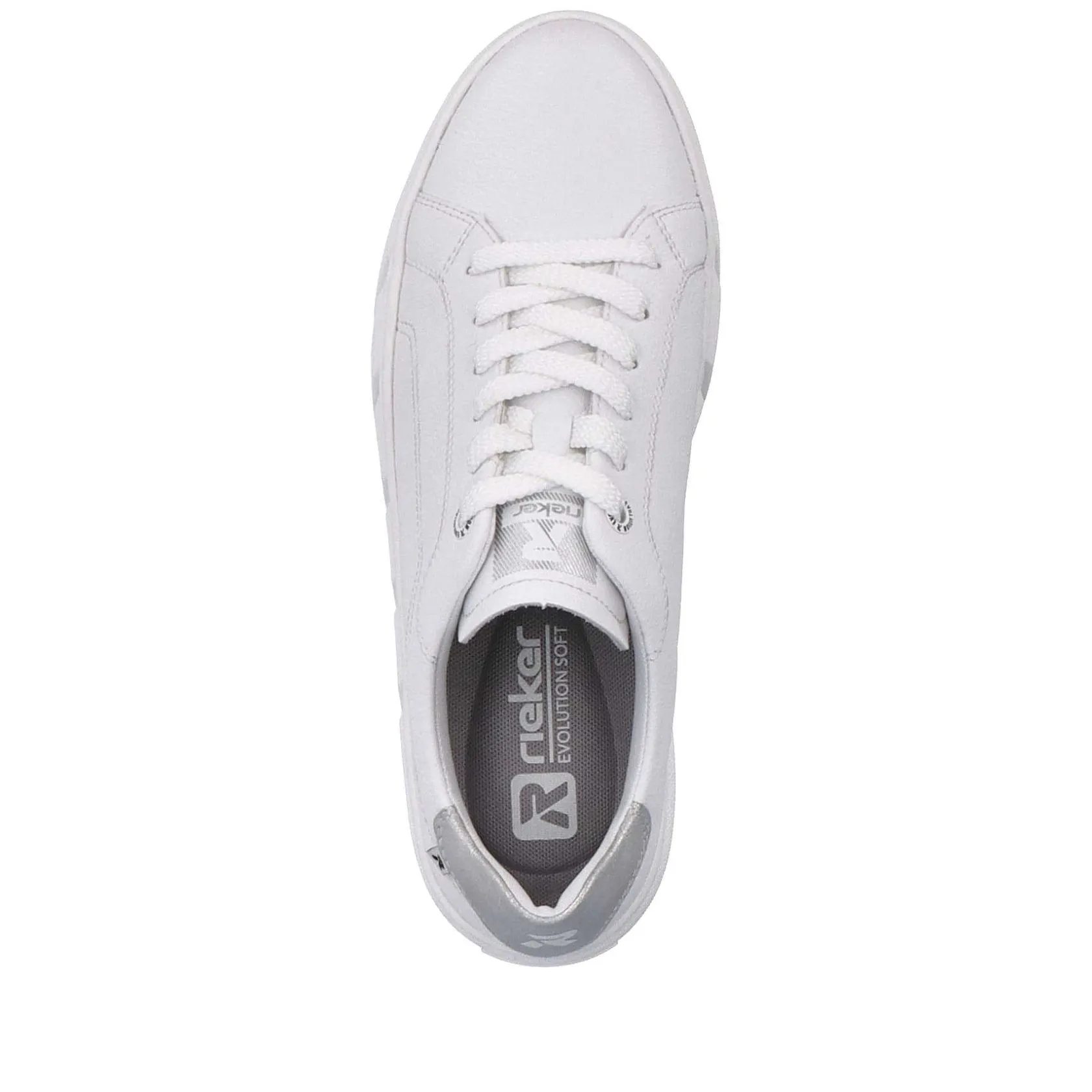Rieker Sneakers-Women'S Sneaker Low Crystal White