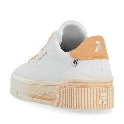 Rieker Colorful Styles-Women'S Sneaker Low Crystal-White Apricot