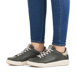 Rieker Sneakers-Women'S Sneaker Low Khaki Grey