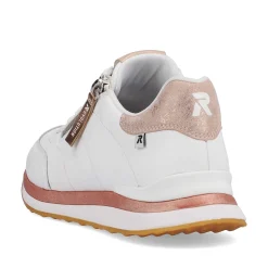 Rieker Sneakers-Women'S Sneaker Low Swan-White Rose
