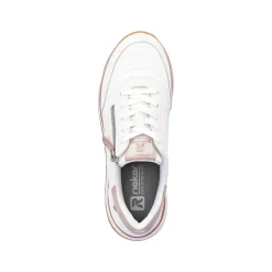 Rieker Sneakers-Women'S Sneaker Low Swan-White Rose