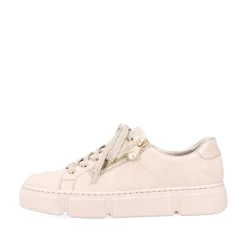 Rieker Sneakers-Women'S Sneaker Low Cream Beige