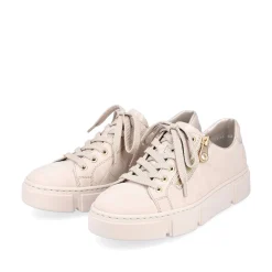 Rieker Sneakers-Women'S Sneaker Low Cream Beige