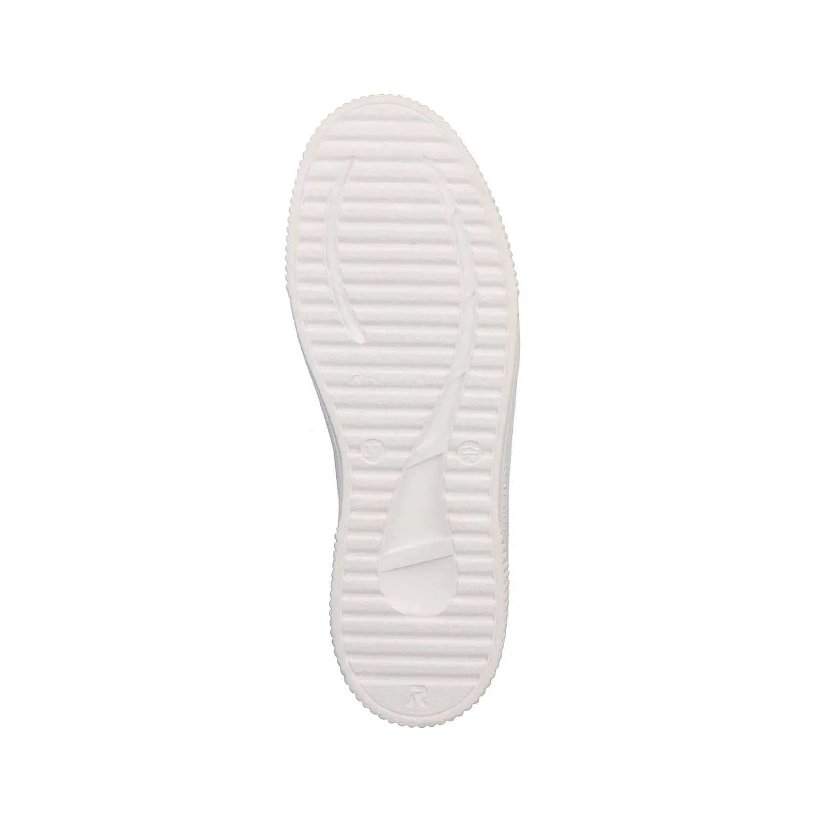 Rieker Sneakers-Women'S Sneaker Low Swan-White Stone-Grey