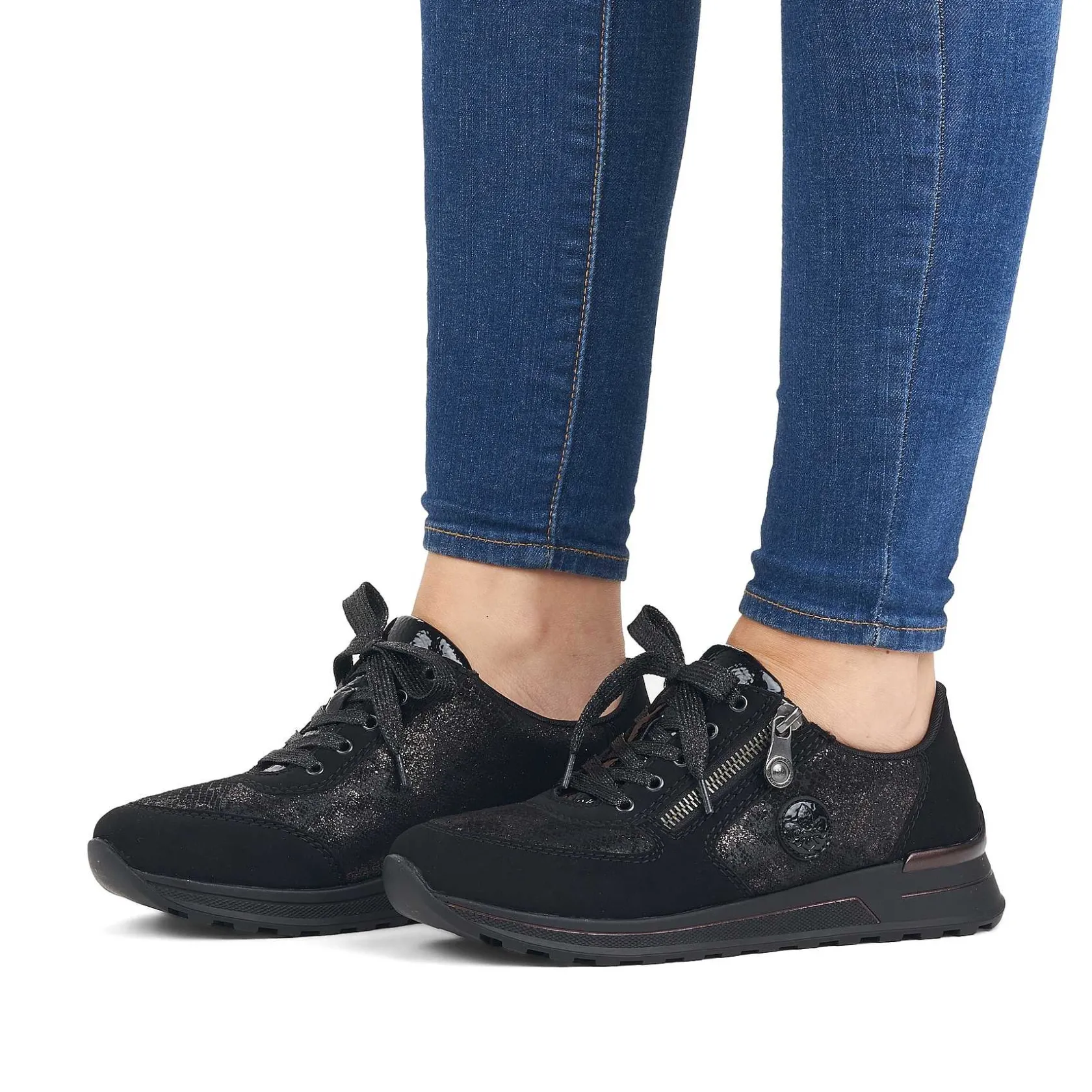 Rieker Sneakers-Women'S Sneaker Low Night Black
