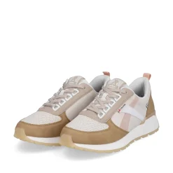 Rieker Sneakers-Women'S Sneaker Low Clay-Beige Cinnamon White