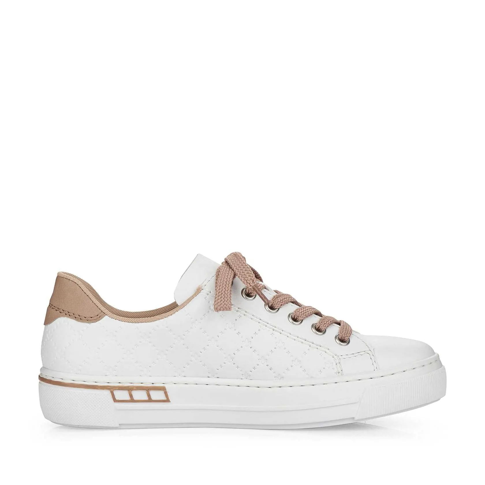 Rieker Sneakers-Women'S Sneaker Low Pearl White