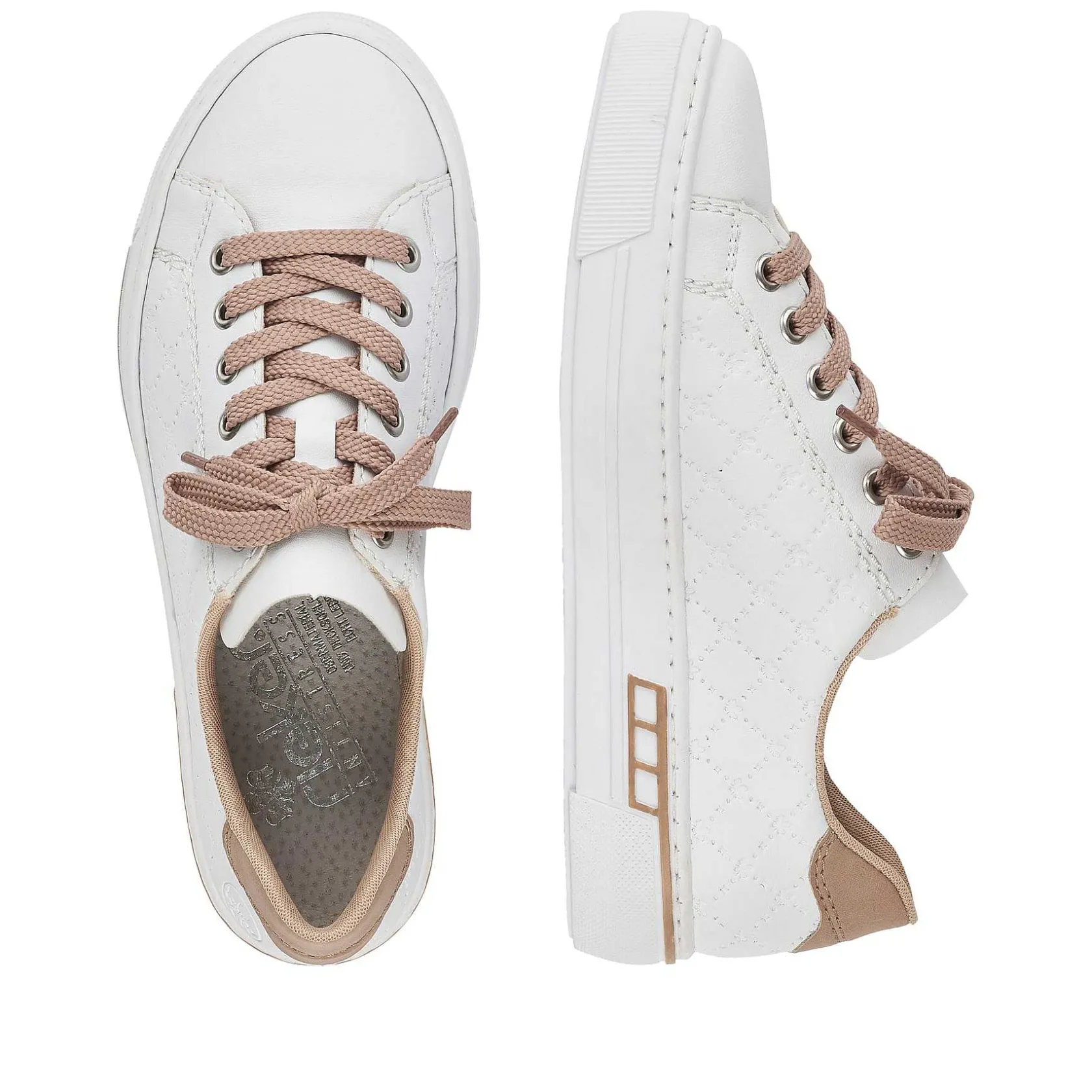 Rieker Sneakers-Women'S Sneaker Low Pearl White