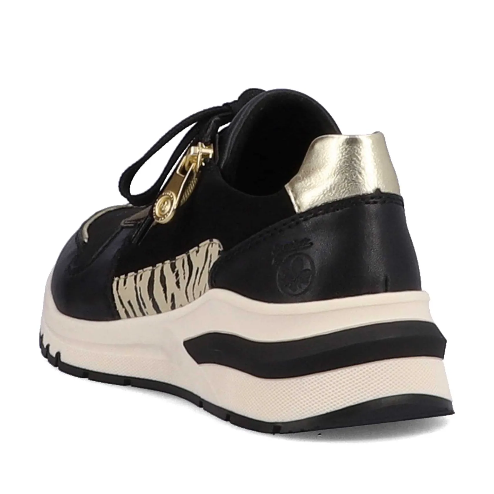 Rieker Sneakers-Women'S Sneaker Low Urban Black-Cream White
