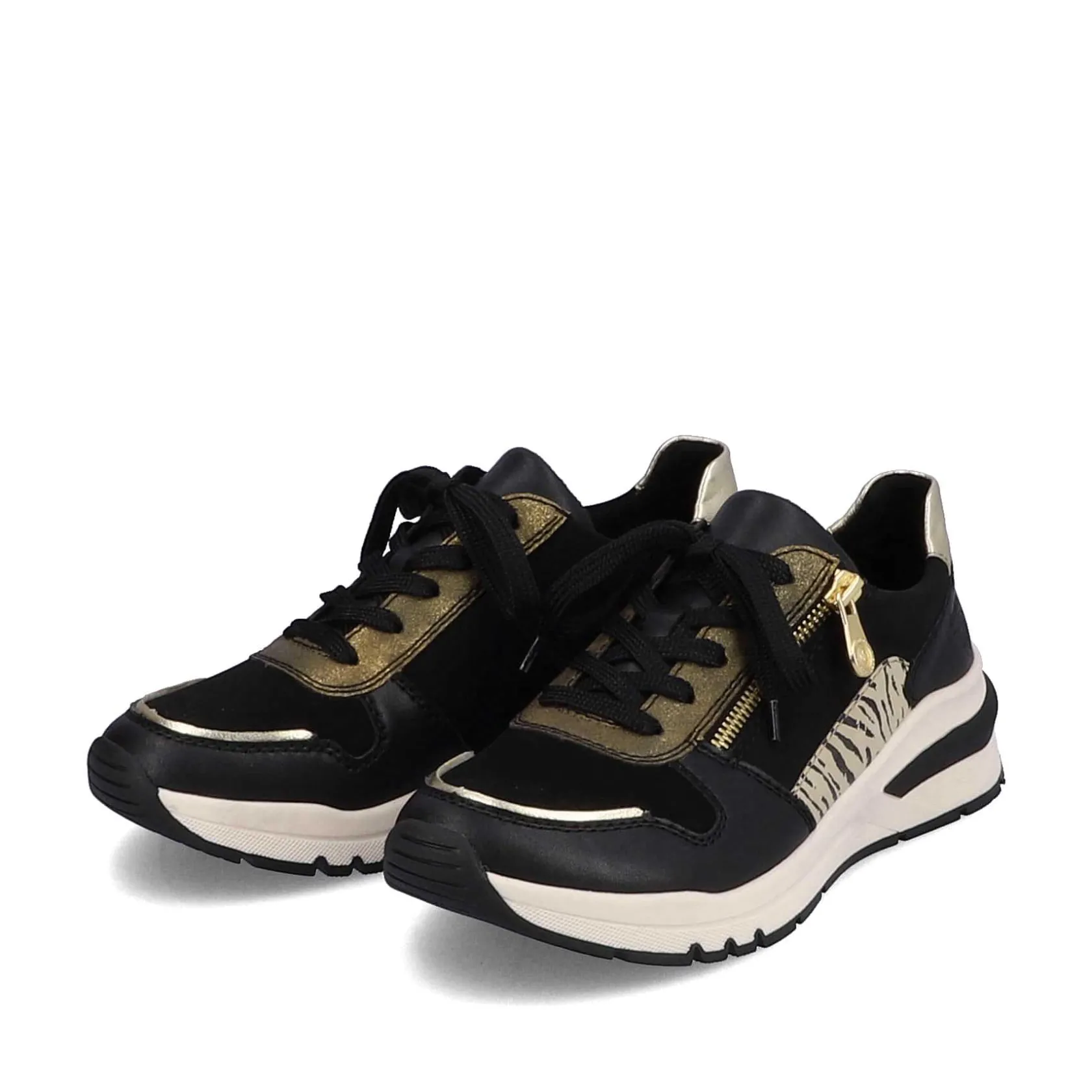 Rieker Sneakers-Women'S Sneaker Low Urban Black-Cream White