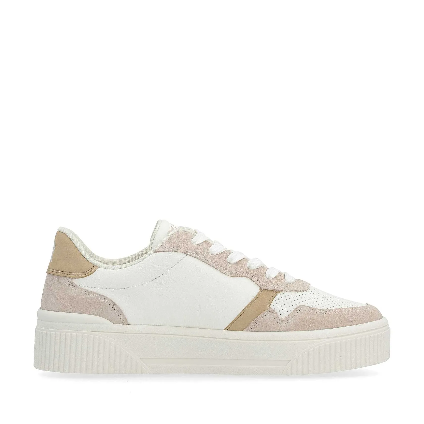 Rieker Sneakers-Women'S Sneaker Low Crystal-White Sand-Beige