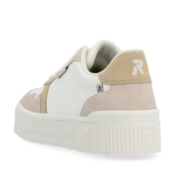 Rieker Sneakers-Women'S Sneaker Low Crystal-White Sand-Beige
