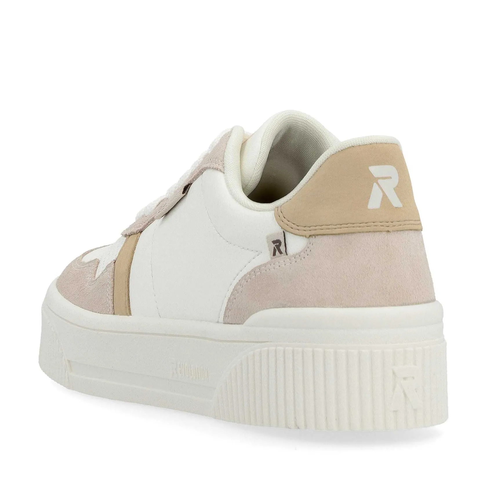 Rieker Sneakers-Women'S Sneaker Low Crystal-White Sand-Beige
