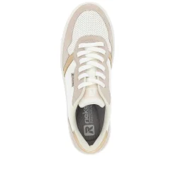 Rieker Sneakers-Women'S Sneaker Low Crystal-White Sand-Beige