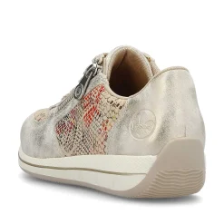 Rieker Sneakers-Women'S Sneaker Low Beige Multi-Metallic