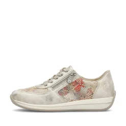 Rieker Sneakers-Women'S Sneaker Low Beige Multi-Metallic