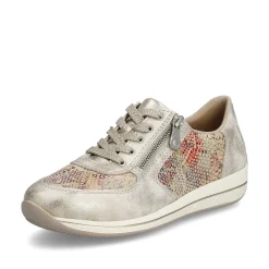 Rieker Sneakers-Women'S Sneaker Low Beige Multi-Metallic