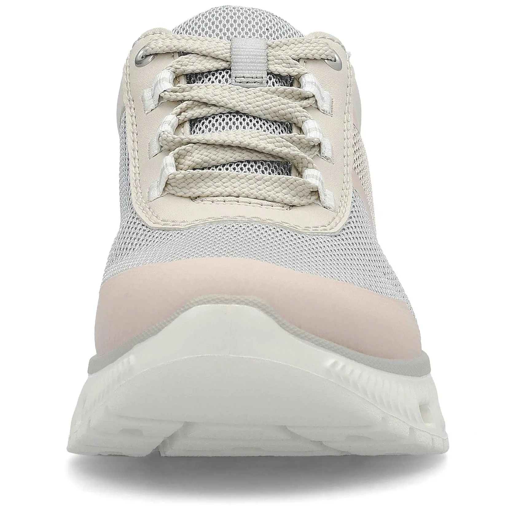 Rieker Colorful Styles-Women'S Sneaker Low Light Beige-Pastel Blue-Pink