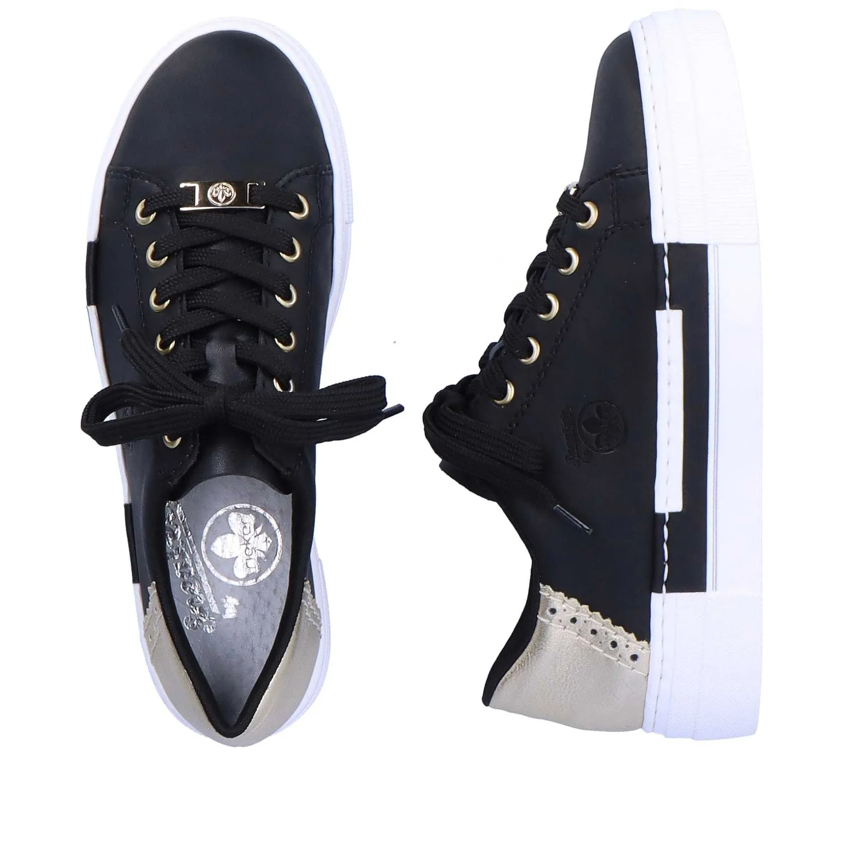 Rieker Sneakers-Women'S Sneaker Low Graphite Black