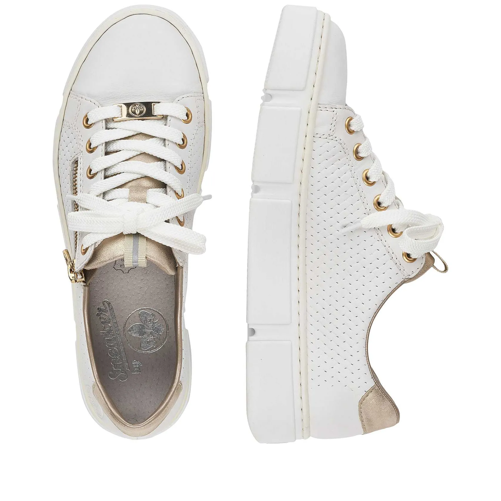 Rieker Sneakers-Women'S Sneaker Low Pearl White
