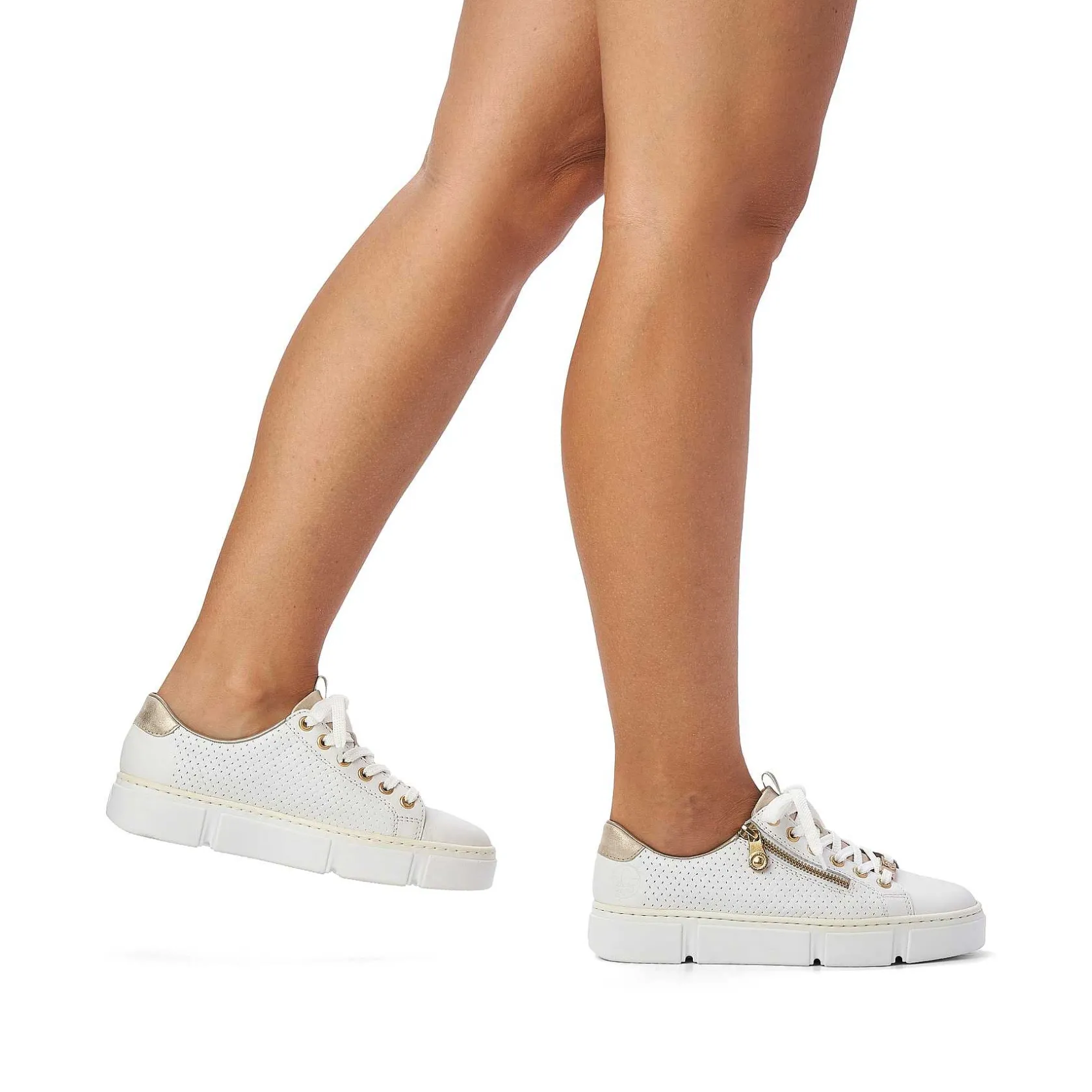 Rieker Sneakers-Women'S Sneaker Low Pearl White