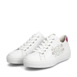 Rieker Summer Shoes-Women'S Sneaker Low Crystal White