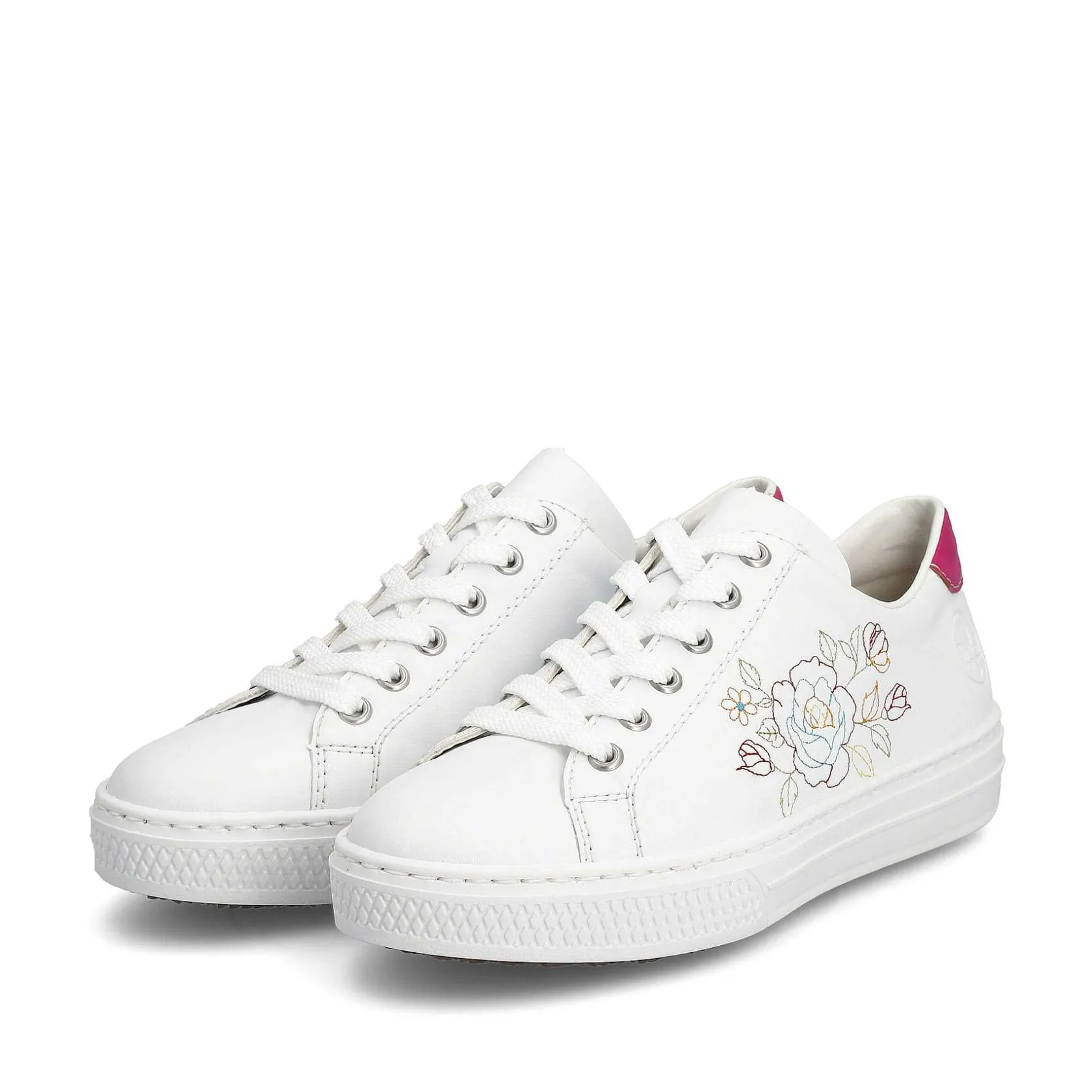 Rieker Summer Shoes-Women'S Sneaker Low Crystal White