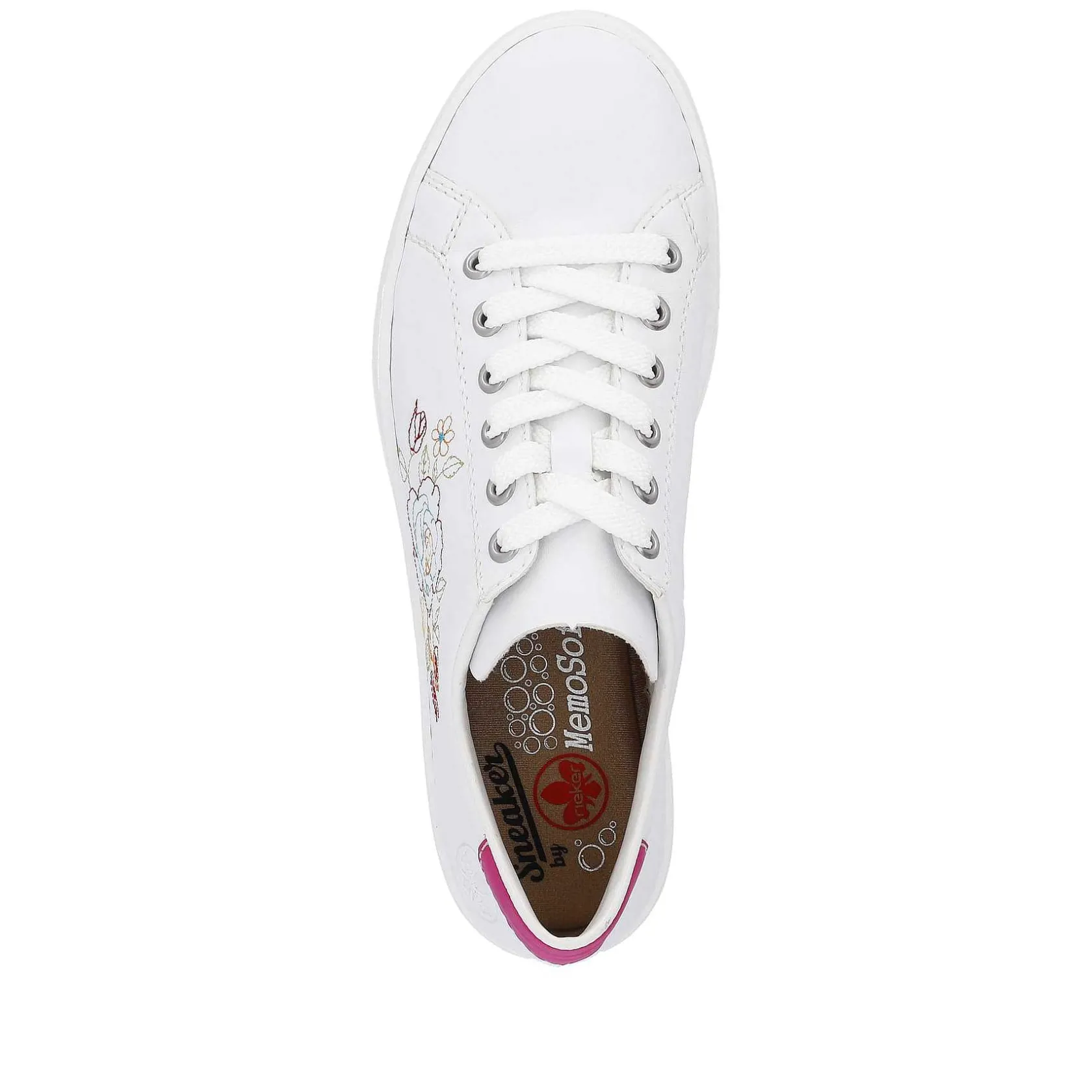 Rieker Summer Shoes-Women'S Sneaker Low Crystal White