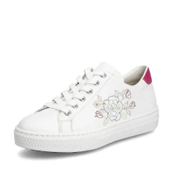 Rieker Summer Shoes-Women'S Sneaker Low Crystal White