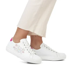Rieker Summer Shoes-Women'S Sneaker Low Crystal White