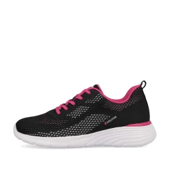 Rieker Sneakers-Women'S Sneaker Low Urban Black Flamingo Pink