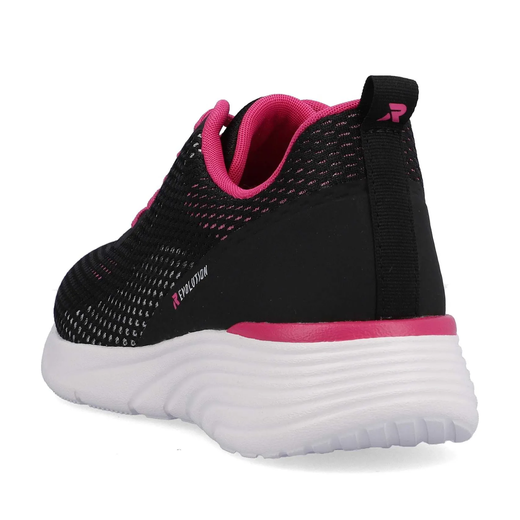 Rieker Sneakers-Women'S Sneaker Low Urban Black Flamingo Pink