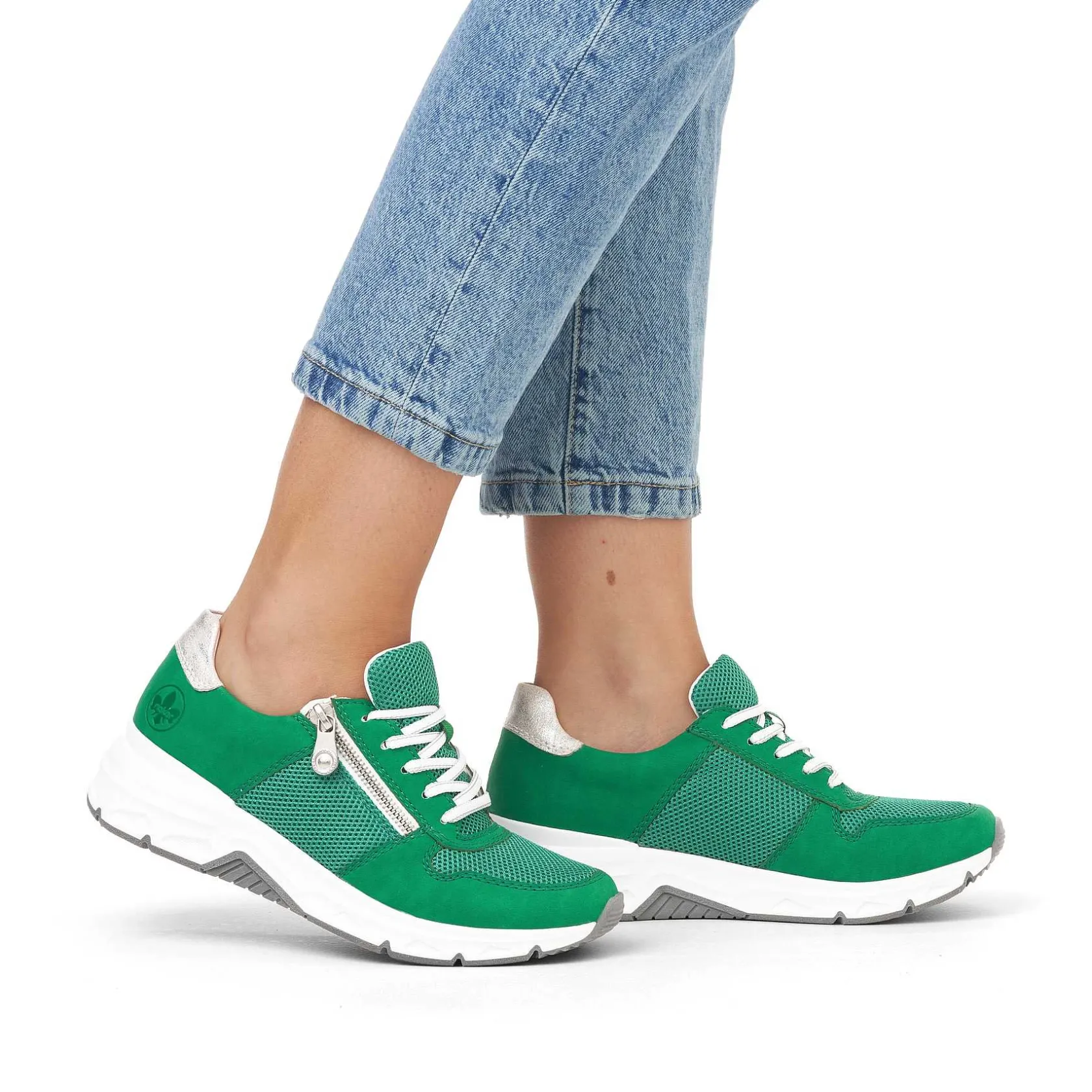 Rieker Colorful Styles-Women'S Sneaker Low Grass Green