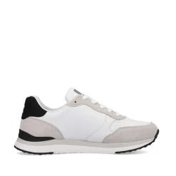 Rieker Sneakers-Women'S Sneaker Low Swan-White Arctic-Grey Zebra