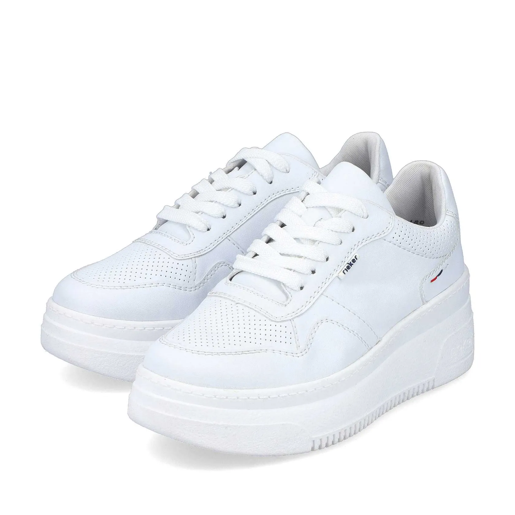 Rieker Sneakers-Women'S Sneaker Low Crystal White