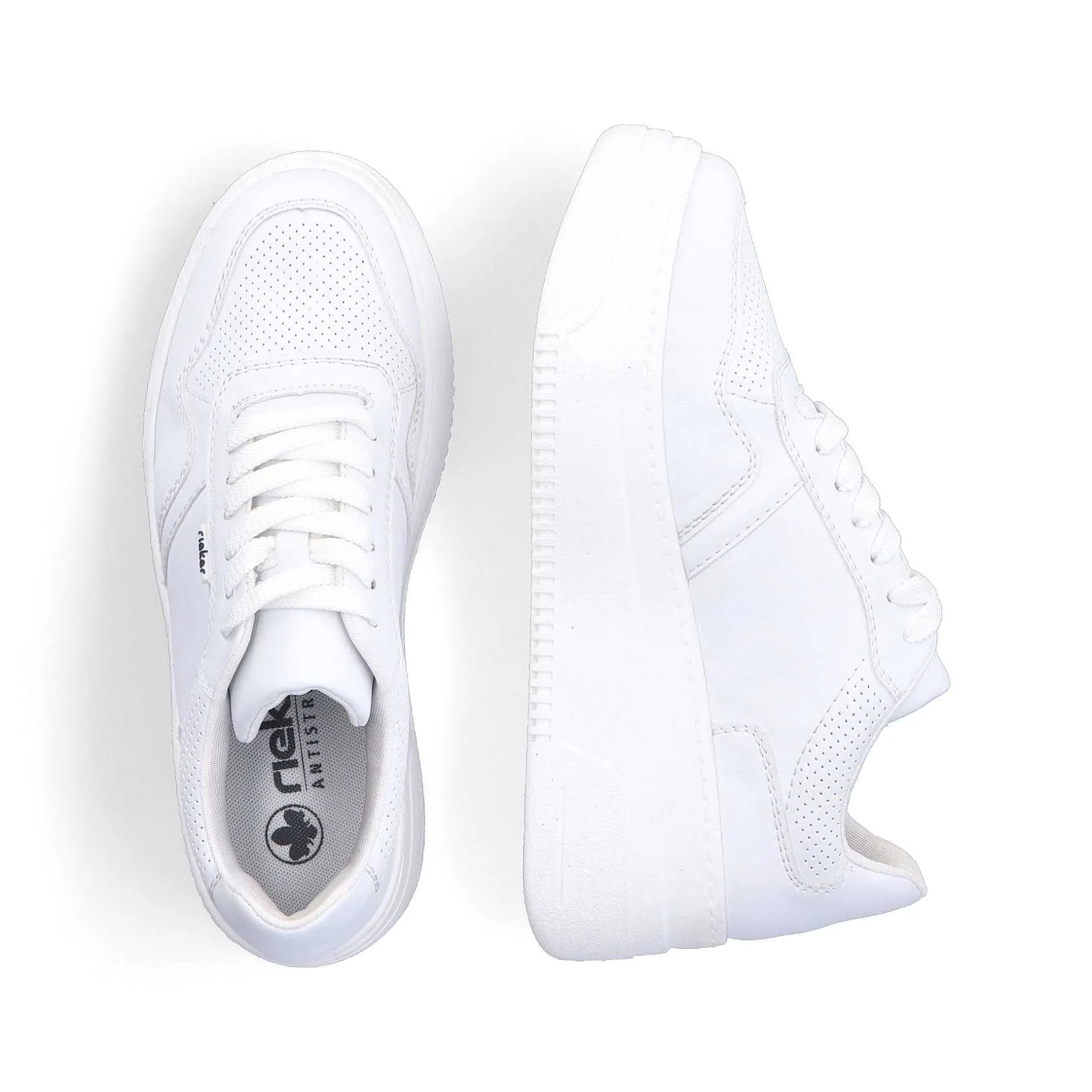 Rieker Sneakers-Women'S Sneaker Low Crystal White