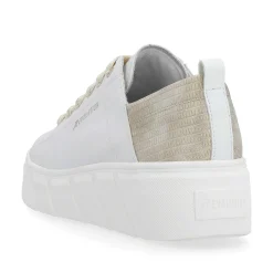 Rieker Sneakers-Women'S Sneaker Low Diamond-White Champagne